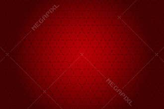 Vector Seamless Hexagonal Stars Pattern in Red Gradient Background