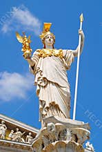 Vienna Parliament and Athena Fountain