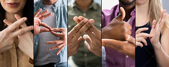 Adults Learning Sign Language