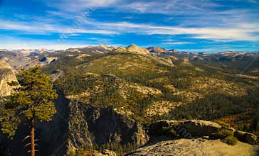 Scenic view on Yosemite National Park in California, USA
