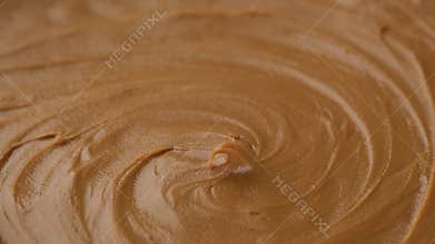 Classic peanut butter top view