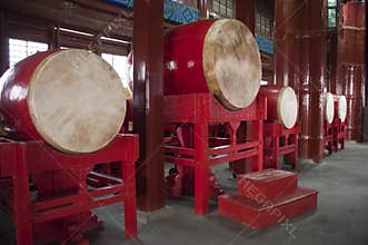 China Travel, Drum in Chinese Drum Tower