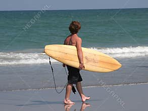 Surfer on Beach