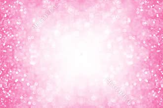 Pink Princess Glitter Background Birthday Party Baby Girl Invite