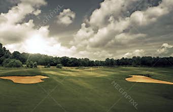 Golf Course Sunset