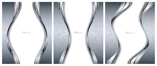 Abstract silver backgrounds templates
