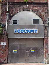 Entrance to the Cockpit, a famous music venue in Leeds city centre