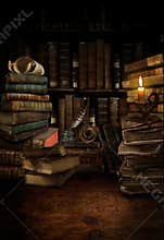 Old library desk