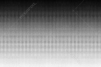 Dot perforation texture. Dots halftone pattern. Faded shade background. Noise gradation border. Black pattern isolated on white ba