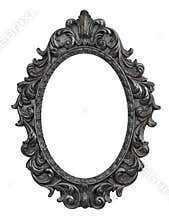 Baroque oval frame