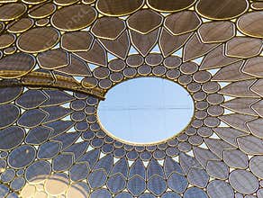 Dubai, UAE - 10.15.2021 EXPO 2020 Al Wasl dome. Event