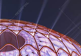 Dubai, UAE - 10.15.2021 EXPO 2020 Al Wasl dome. Event