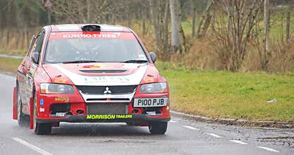 Competitor in Snowman Rally 2012.