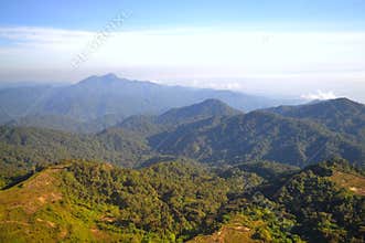 Mountainous view of Genting Highlands