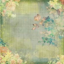 Grungy vintage shabby floral design