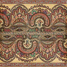 Antique Vintage paisley indian background