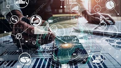Big Data Technology for Business Finance conceptual.