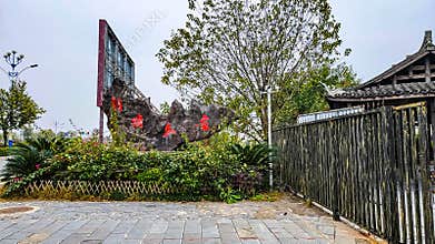 Dongqing Water Village folk architecture in Guilin, Guangxi