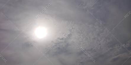 Sun Grey Clouds Sky Forecast Background