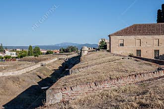 Watchtower in citywall around Ciudad Rodrigo, Spain