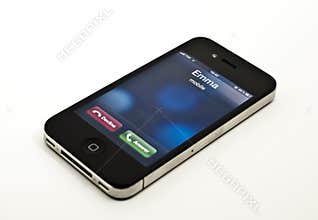 Incoming call on iPhone