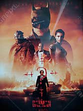 The Batman movie poster for cimemas.