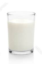 Glass of milk.