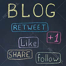 Blog and Share Buttons