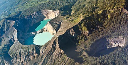 Kelimutu colored lakes, Indonesia