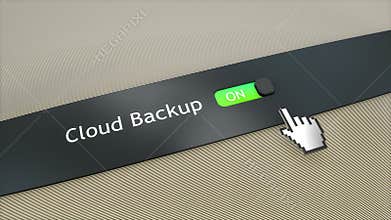 Application system setting Cloud backup.