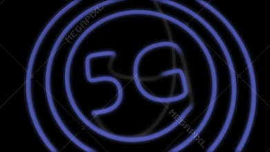 5G connectivity background animation