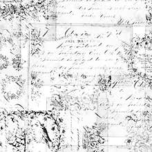 Antique floral montage or collage background