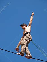 Slackliner, Lublin, Poland