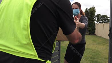 Courier home delivery service during COVID 19