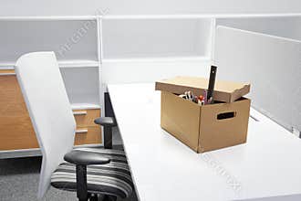 Empty desk after termination of employment.