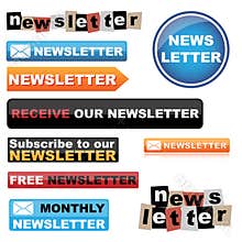 Newsletter buttons
