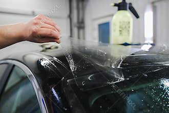 Armoring with film of car body parts