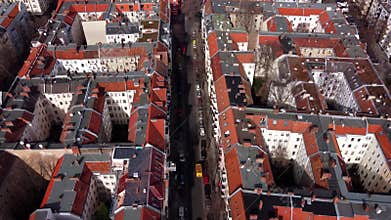 Apartment blocks in Berlin - view from above