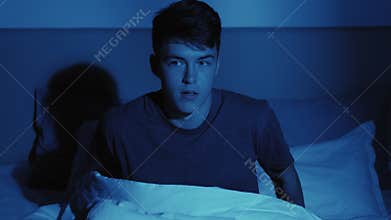 night horror sleep anxiety man bed evil demon hand