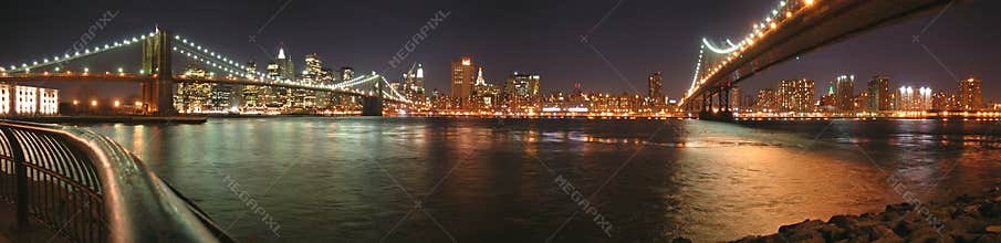 Two bridges with Brooklyn