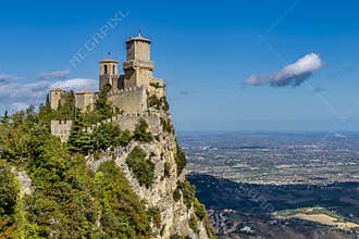 La Rocca, also known as Guaita or Prima Torre, is the largest and the oldest of the three fortresses that dominate the city