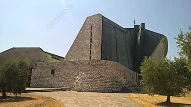 The church of San Giovanni Battista at the gates of Florence is also called the church of the Autostrada del Sole