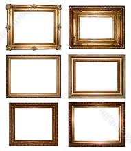 Vintage gold picture frames