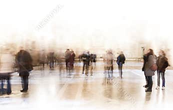 People at exhibition