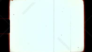 Super 8 film overlay with frame sprocket hole dirt and scratches