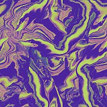 Psychedelic abstract acrylic seamless pattern in Fluid Art style in multicolor tones.