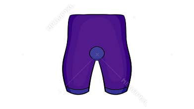 Bike cycling shorts icon animation