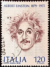Stamp issued on the occasion of the hundred years since the birth of Albert Einstein