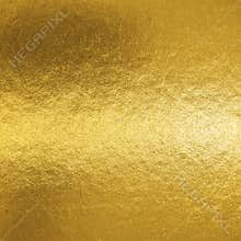 Gold foil leaf shiny metallic wrapping paper texture background for wall paper decoration element