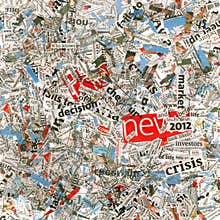 Newspaper's words background texture